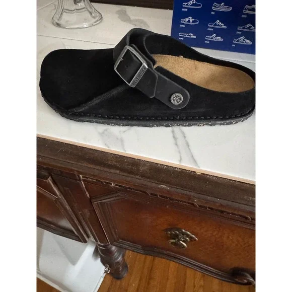 Birkenstock Suede Black Clogs - Picture 4 of 5